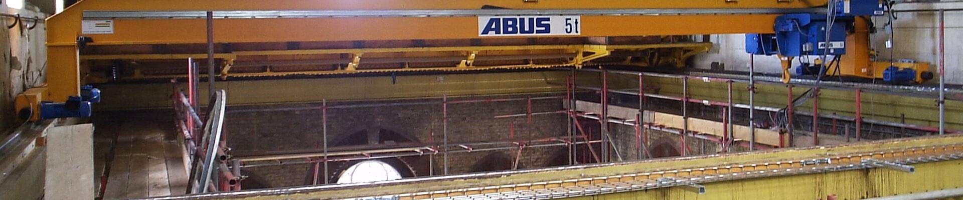 ABUS single girder overhead travelling crane with monorail trolley type E