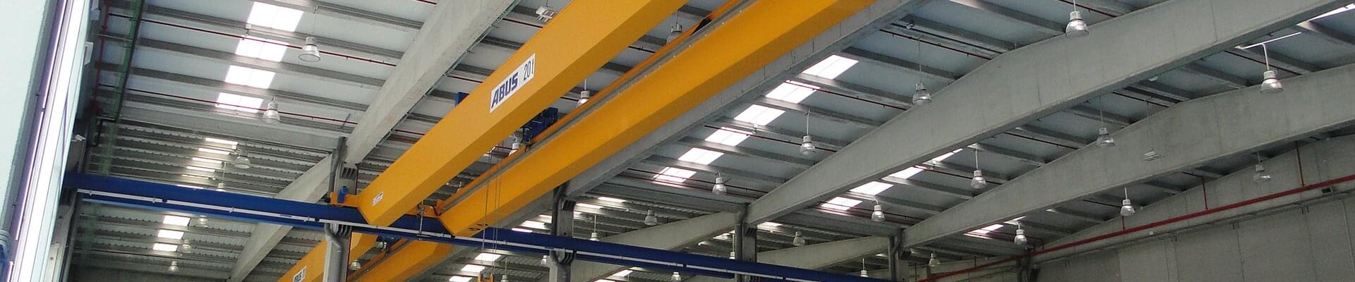 ABUS double girder overhead travelling crane at Metropol in Spain 