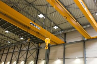 ABUS double-girder overhead travelling cranes with ABUS wire rope hoists 