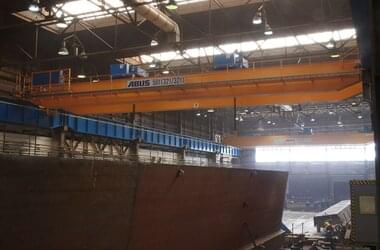 ABUS double-girder overhead travelling crane at Slay in the Czech Republic 