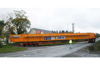 Overhead travelling crane with a load capacity of 150 t is transported to Autolaunch Ltd. for use there