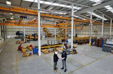 4 ABUS overhead travelling cranes part of the investment of the company Subsea Innovation
