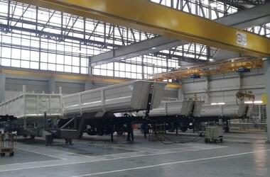 ABUS cranes for modified production line at RANDON Implementos in Brazil