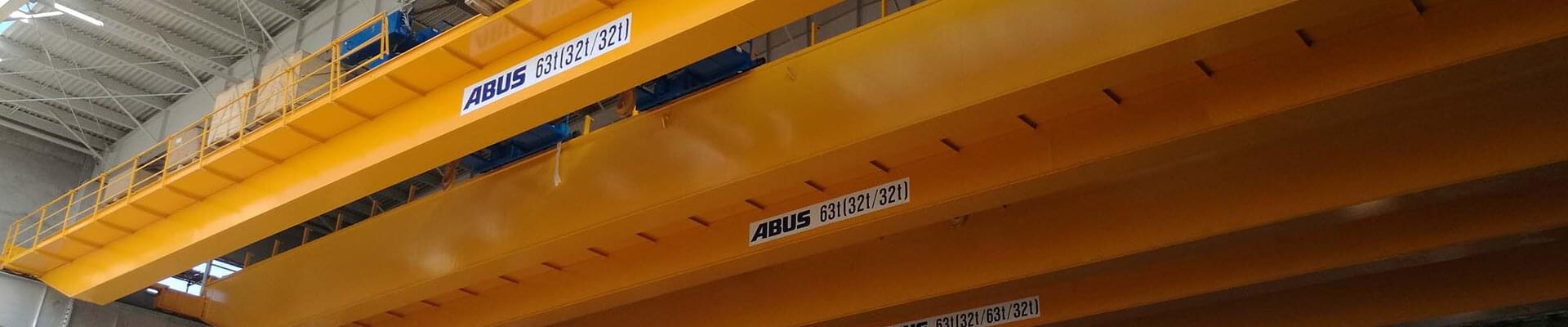 ABUS travelling cranes in paper and packaging production plant
