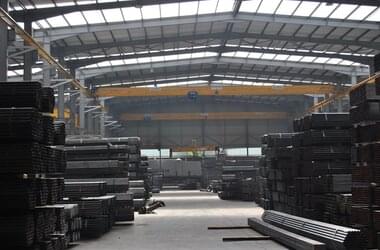 2 single girder travelling cranes in stock of the company Africa Steel and Tube