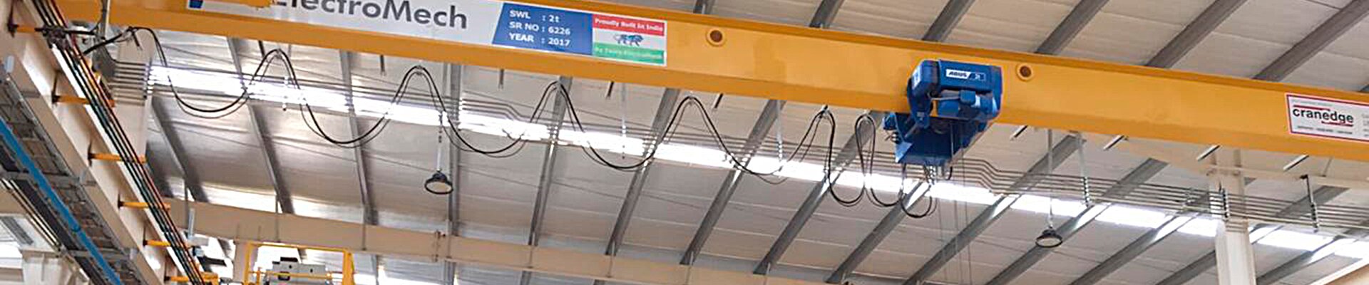 ABUS cranes in Indian manufacturing and finishing for truck mixers