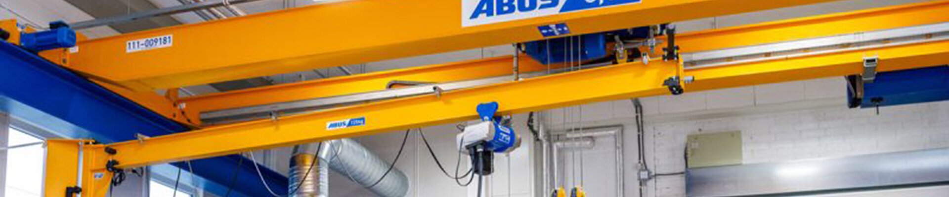 ABUS cranes in Rotor Maskiner workshop in Sweden