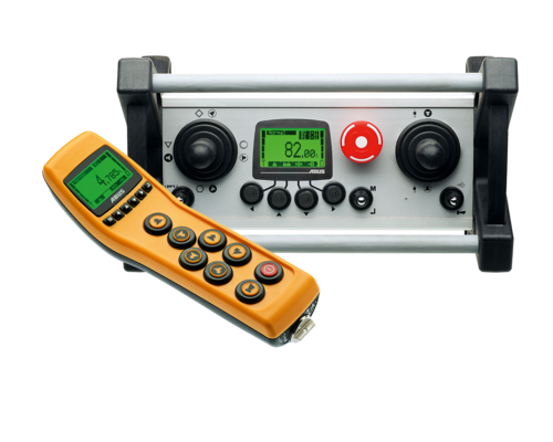 Handheld transmitter ABURemote Button and master switch transmitter ABURemote Joystick Handheld transmitter ABURemote Button and master switch transmitter ABURemote Joystick