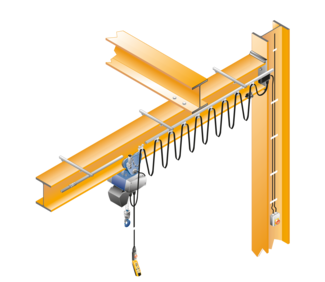 The illustration of the current conduction as a trailing line