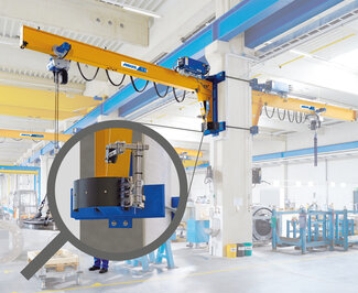 Limit switch Swivelling wall-mounted jib crane VW