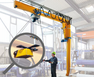 Limit switch for trolley travel