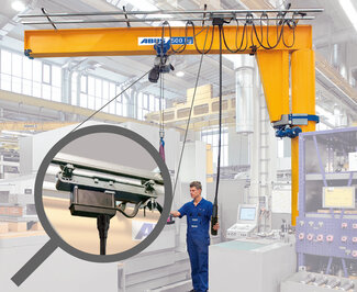 Mobile control unit for VS column-mounted jib cranes