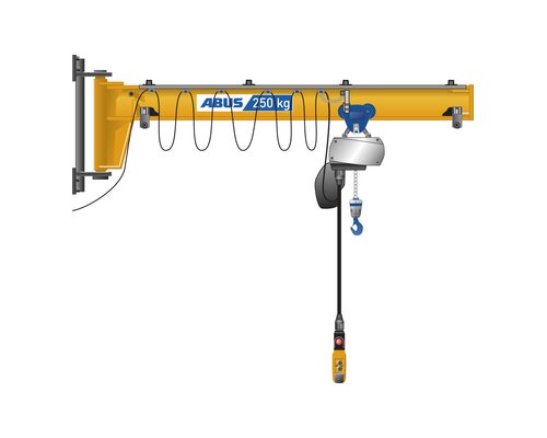 Illustration ABUS wall-mounted jib crane LWX Illustration ABUS wall-mounted jib crane LWX