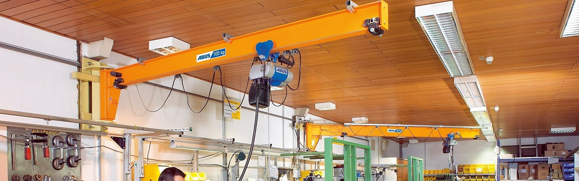 ABUS LWX wall-mounted jib crane at Mohr in Hofheim ABUS LWX wall-mounted jib crane at Mohr in Hofheim